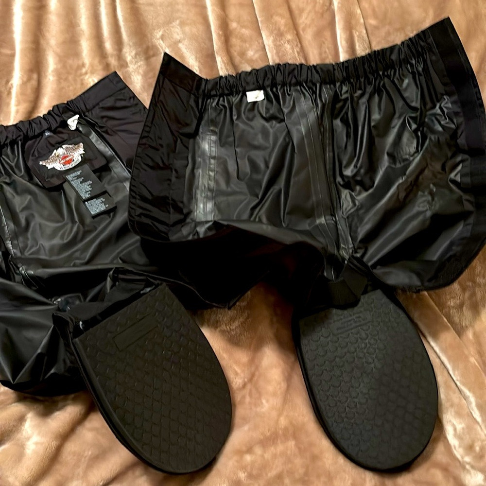 Harley Davidson Motorcycles Rain Slip Resistant Boot Covers Gaiters Size XL NEW - Picture 3 of 6